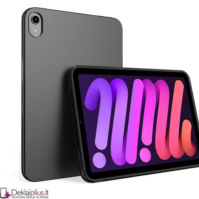 Silikoninis 1.5 mm. storio dėklas - juodas (Apple Ipad Mini 6 2021/2024) Silikoninis 1.5 mm. storio dėklas - juodas (Apple Ipad Mini 6 2021/2024)